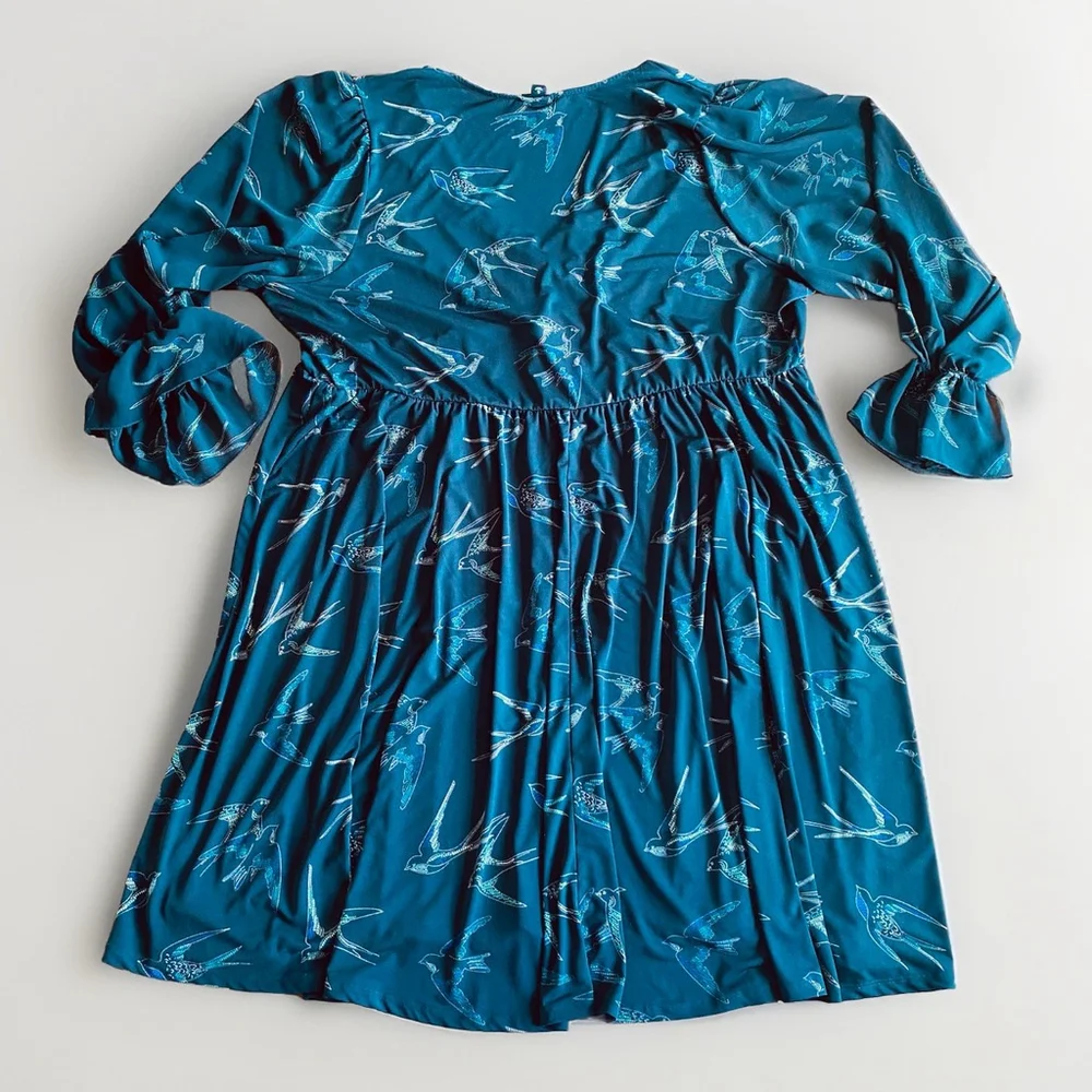 Torrid Mini Studio Knit Babydoll Dress With Long Sleeves Women’s Size 4 - Picture 3 of 8